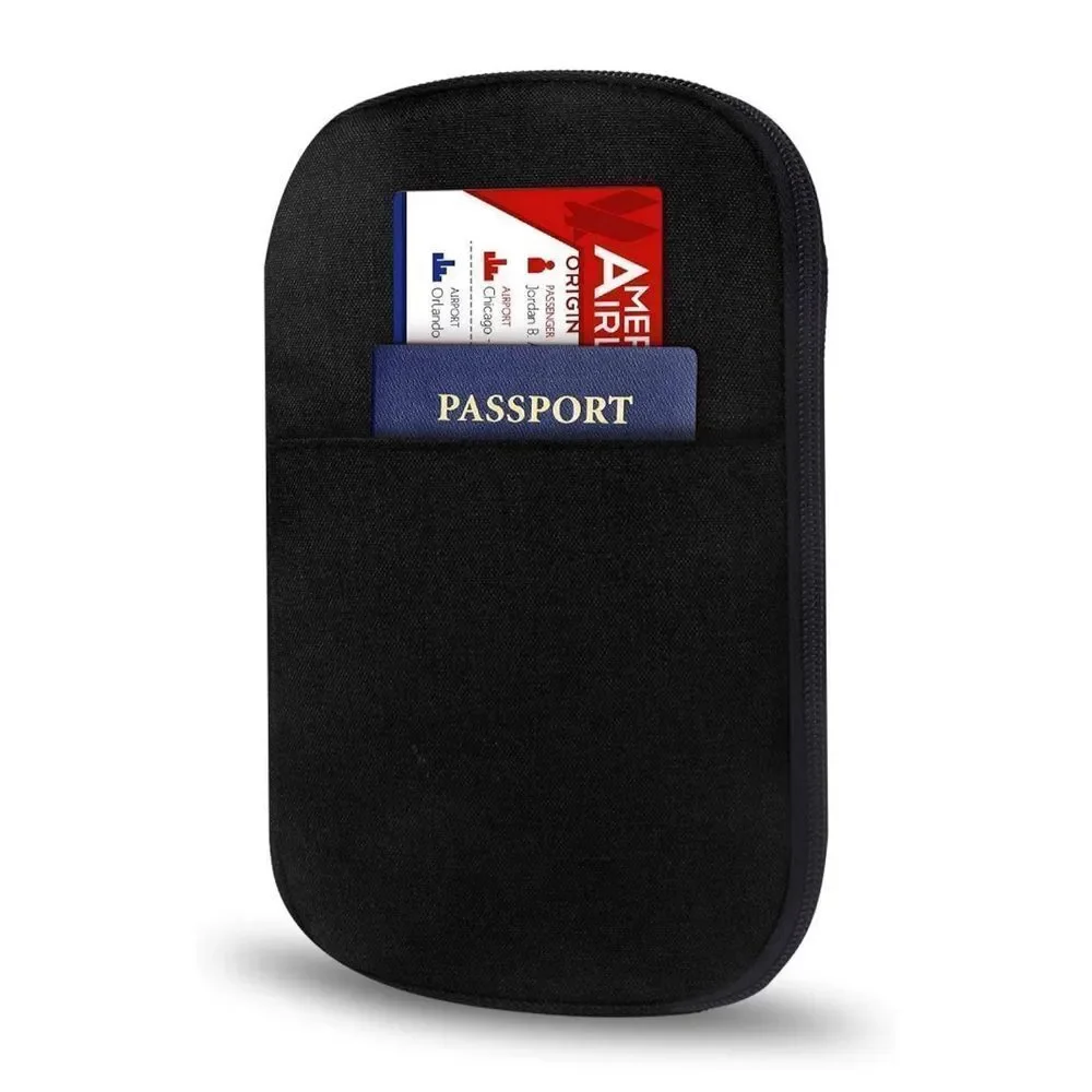 Passport Wallets, Multipupose RFID Blocking Travel Wallet Document Organizer Bag